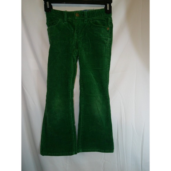 The Children's Place Corduroy Flare Leg Stretch‎ Green Pants Size 6 - Picture 1 of 3